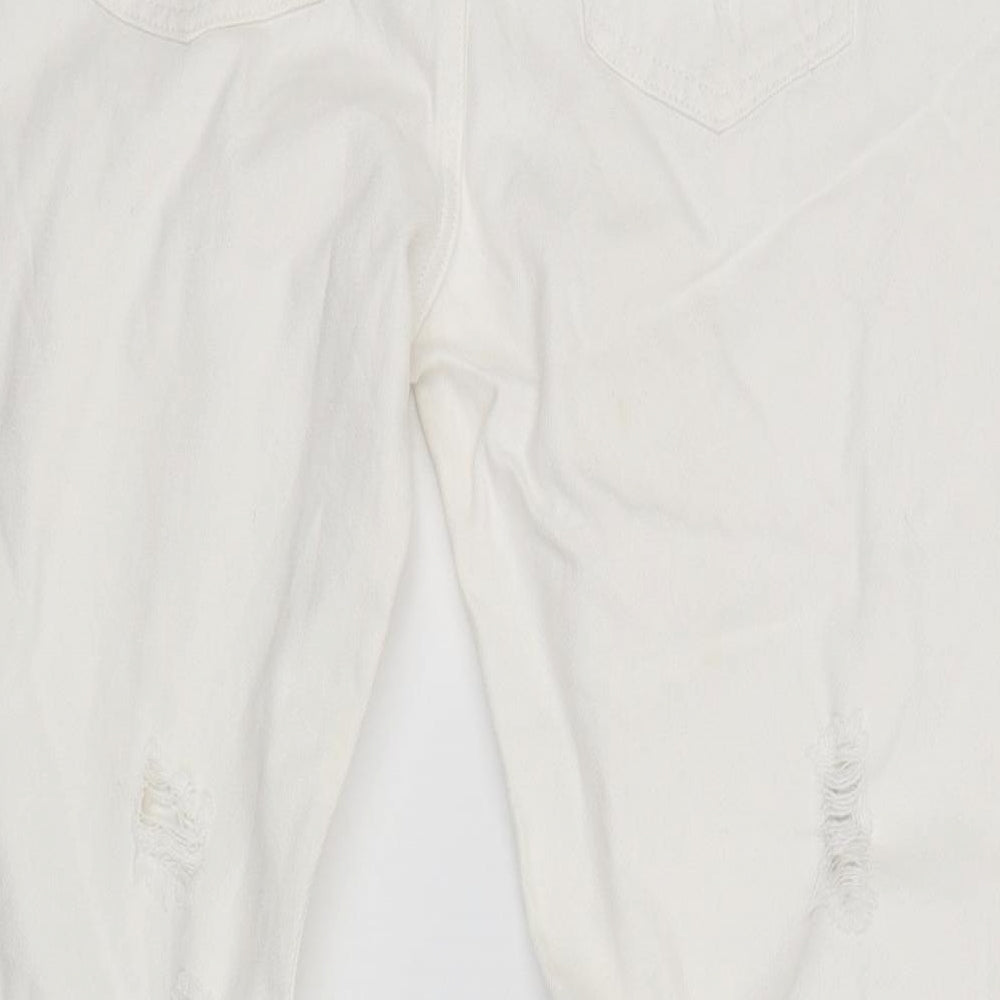 Zara Basic Womens White   Flared Jeans Size 10 L26 in