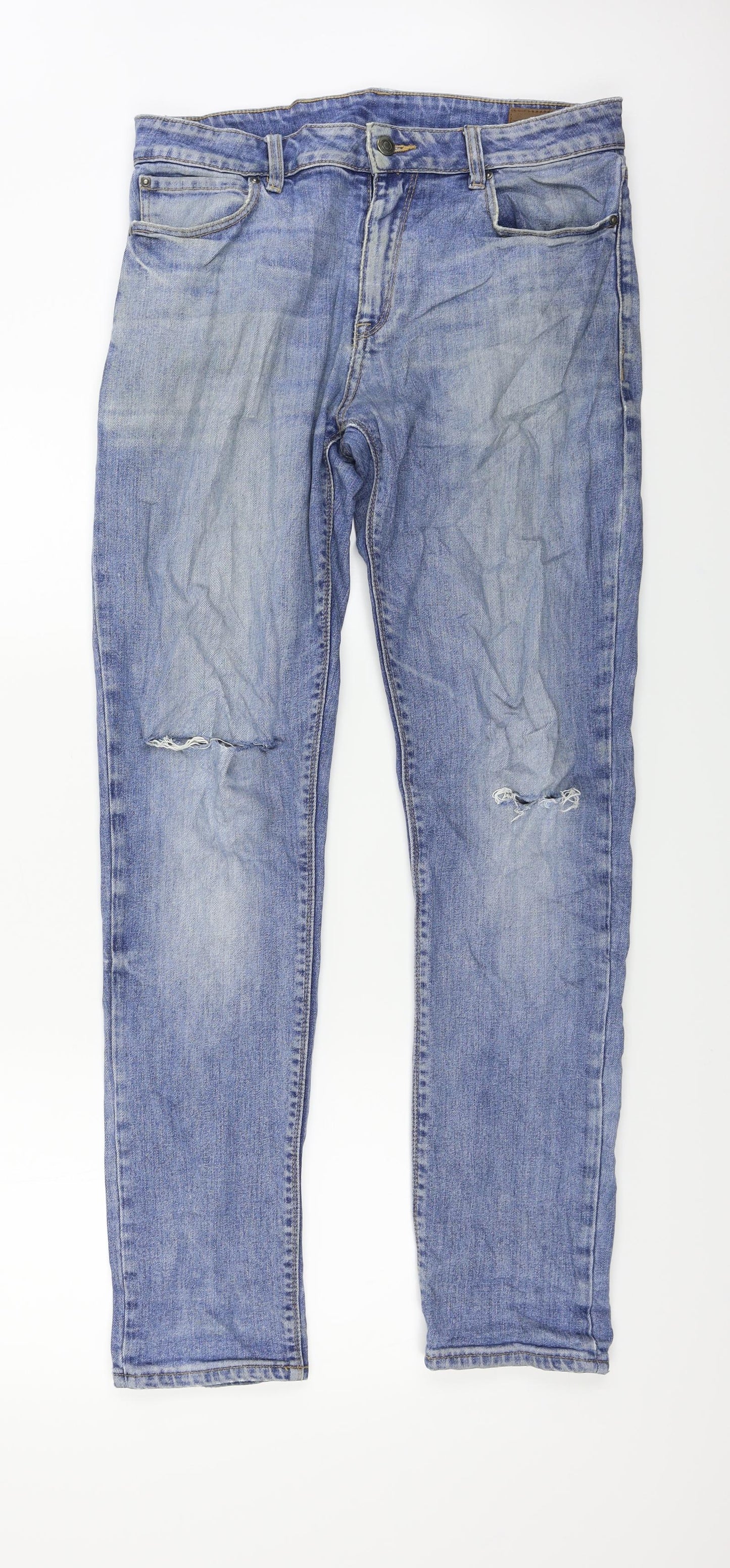 ASOS Mens Blue   Straight Jeans Size 32 in L29 in