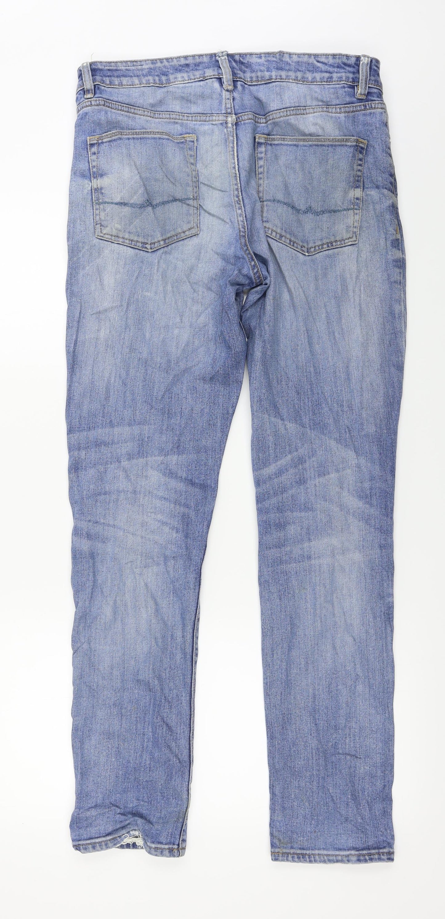 ASOS Mens Blue   Straight Jeans Size 32 in L29 in