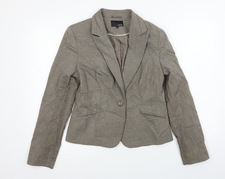 NEXT Womens Beige Jacket Blazer Size 12