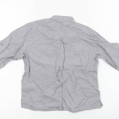 Vertbaudet Boys Grey   Basic Button-Up Size 6 Years