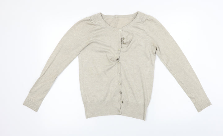 Wallis Womens Beige Cardigan Jumper Size 8