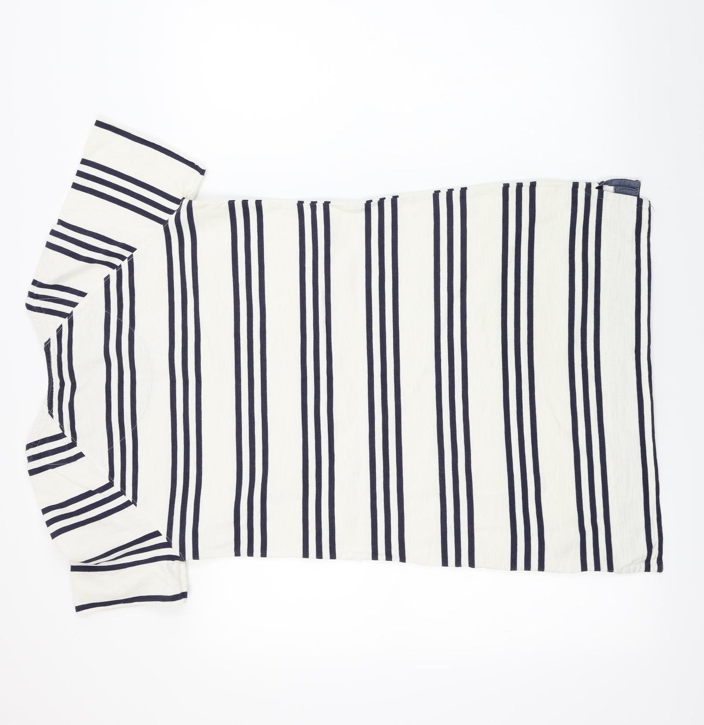 NEXT  Womens White Striped  Basic T-Shirt Size 8