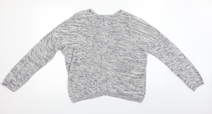 New Look Womens Grey Cardigan Jumper Size L