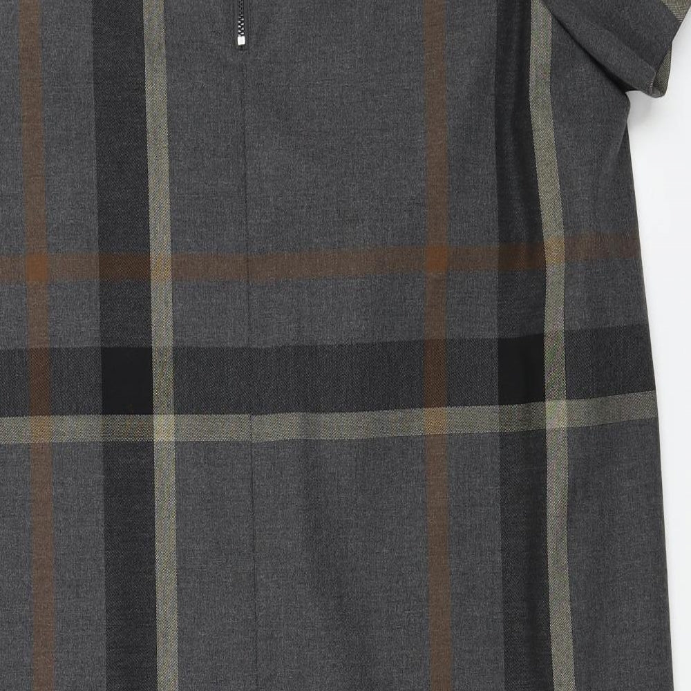NEXT Womens Grey Check  A-Line  Size 16