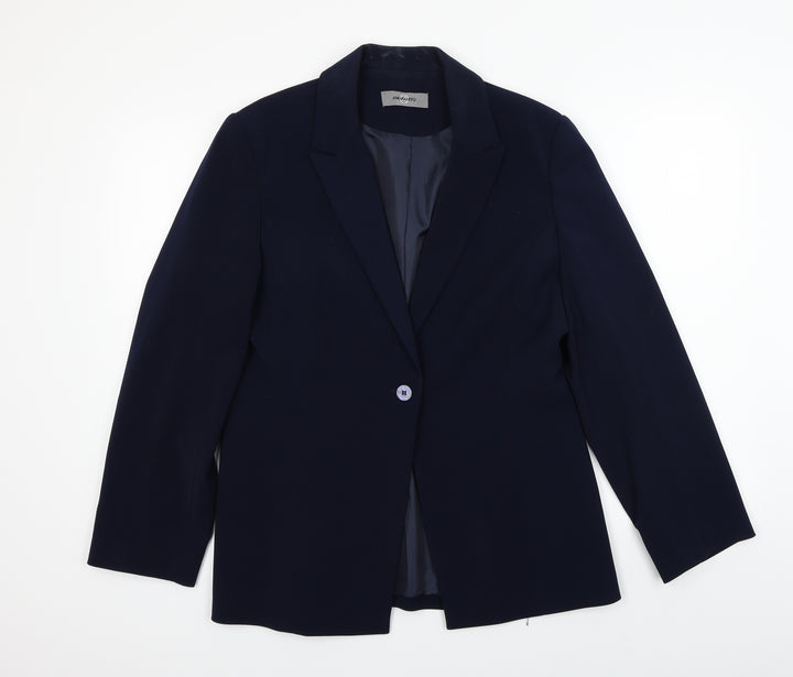 AMARANTO  Womens Blue   Jacket Blazer Size 14