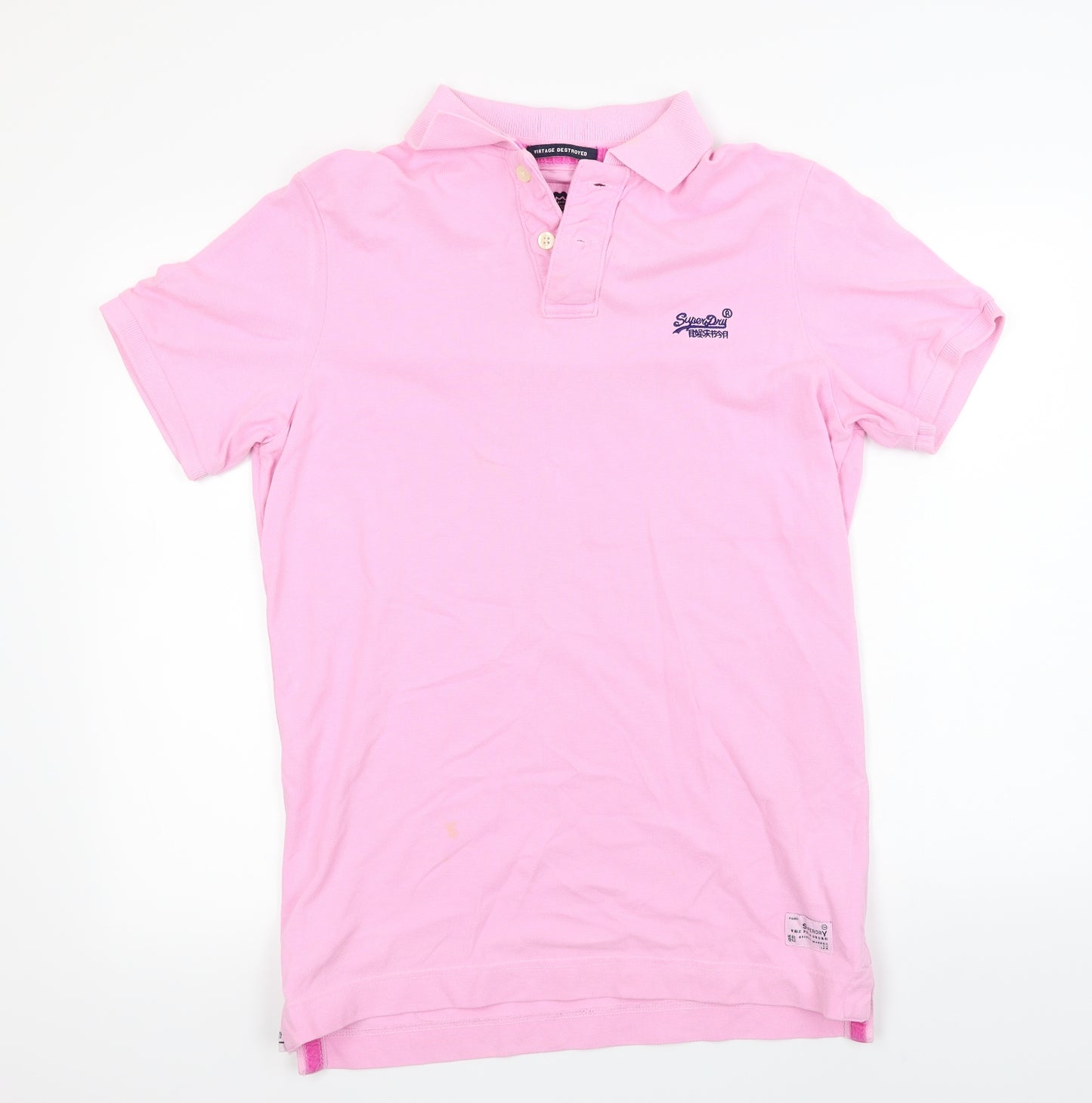 Superdry  Mens Pink    Polo Size XL