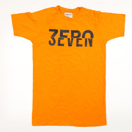 zero seven Mens Orange    T-Shirt Size M