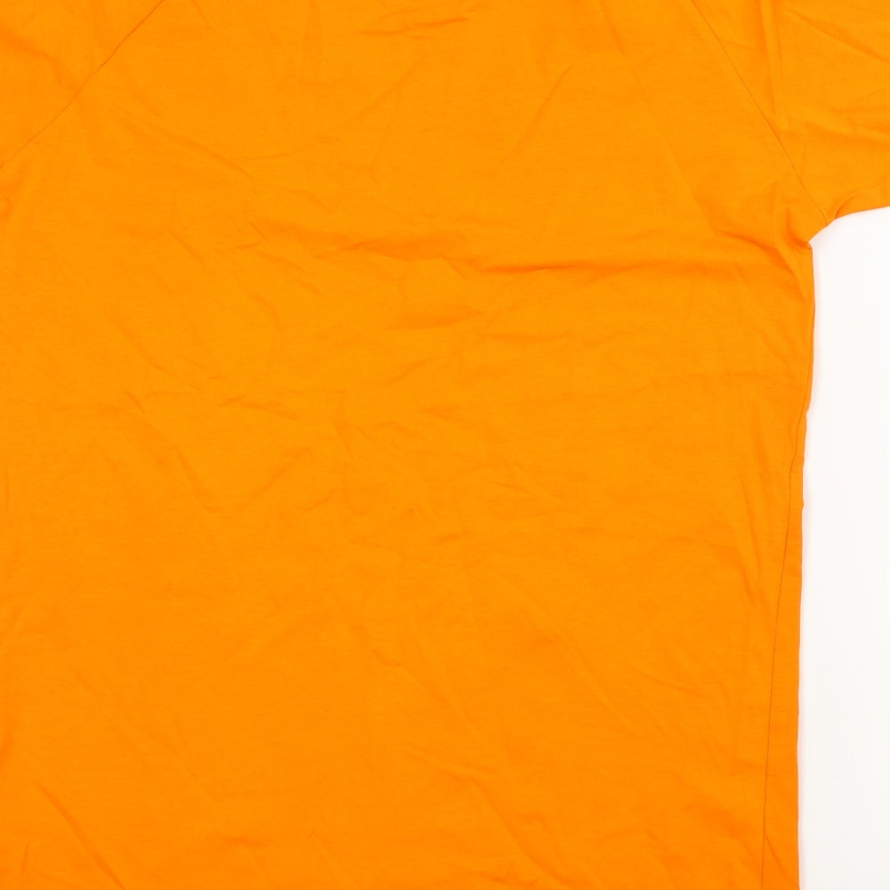 zero seven Mens Orange    T-Shirt Size M