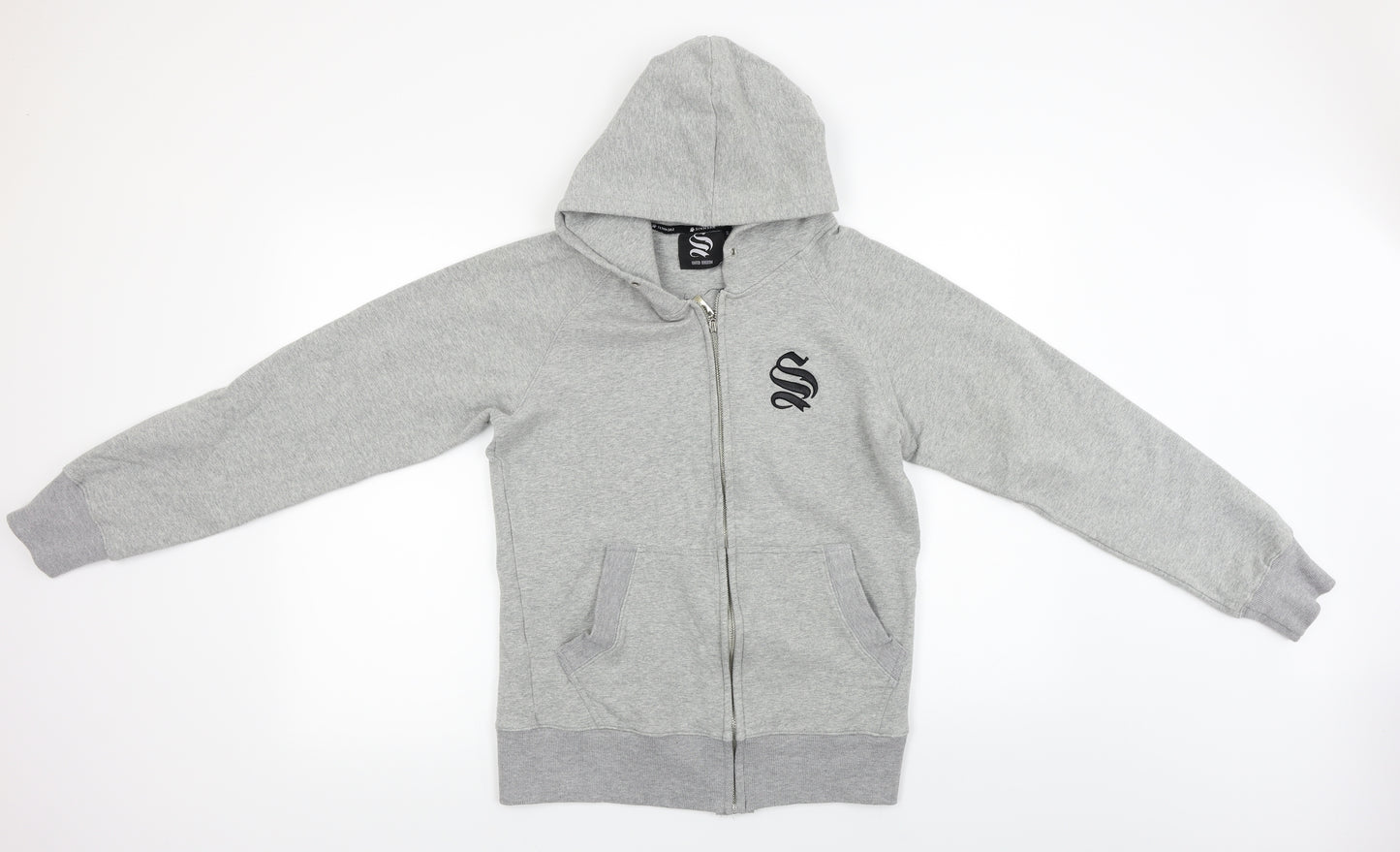 Sinners  Womens Grey   Full Zip Hoodie Size S