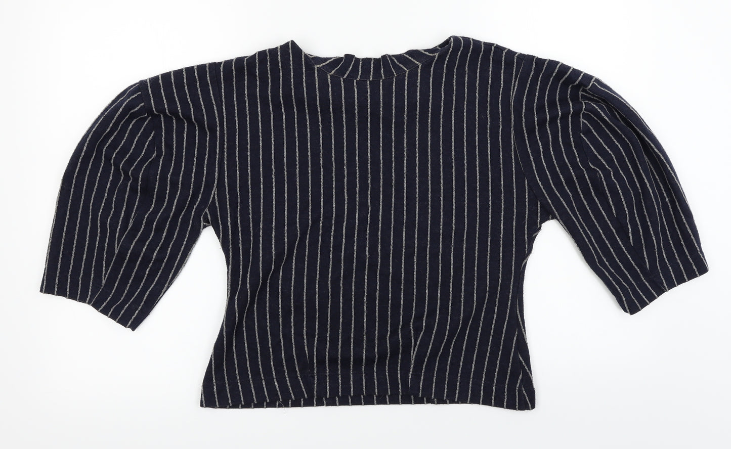 NEXT  Womens Blue Striped  Basic T-Shirt Size 10