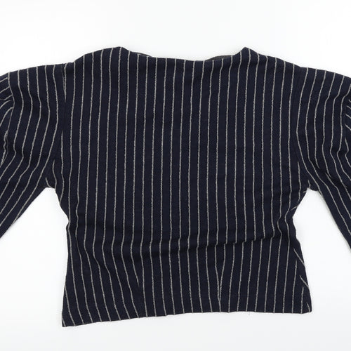 NEXT  Womens Blue Striped  Basic T-Shirt Size 10