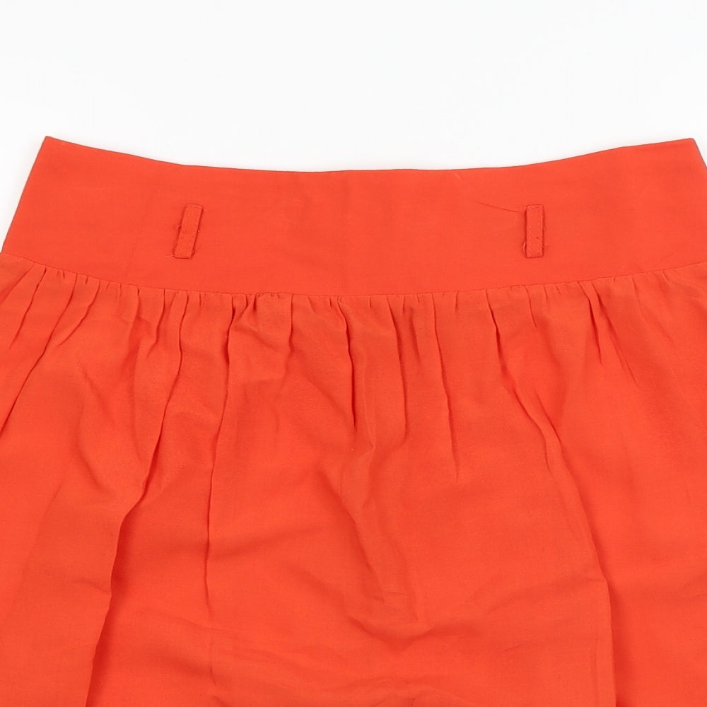 Dorothy Perkins  Womens Orange   A-Line Skirt Size 8