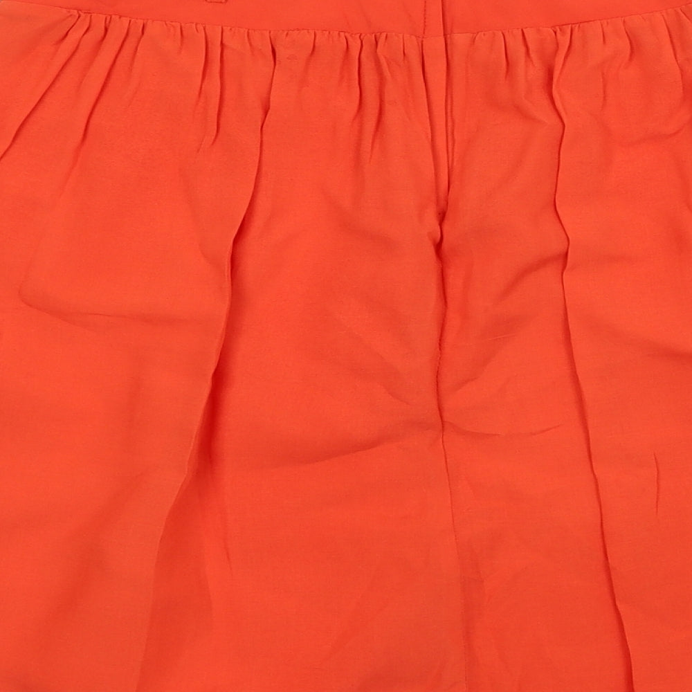Dorothy Perkins  Womens Orange   A-Line Skirt Size 8