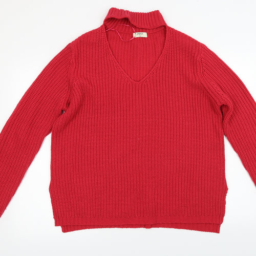 Papaya  Womens Orange   Pullover Jumper Size XL