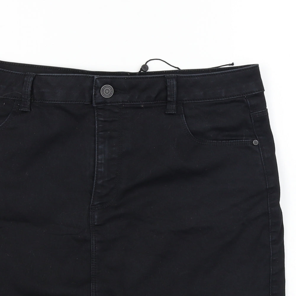 Missguided  Womens Black   A-Line Skirt Size 14