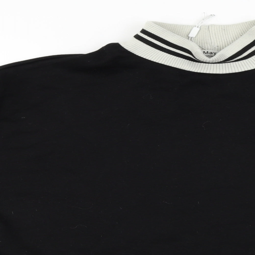 may  Womens Black   Pullover Jumper Size M