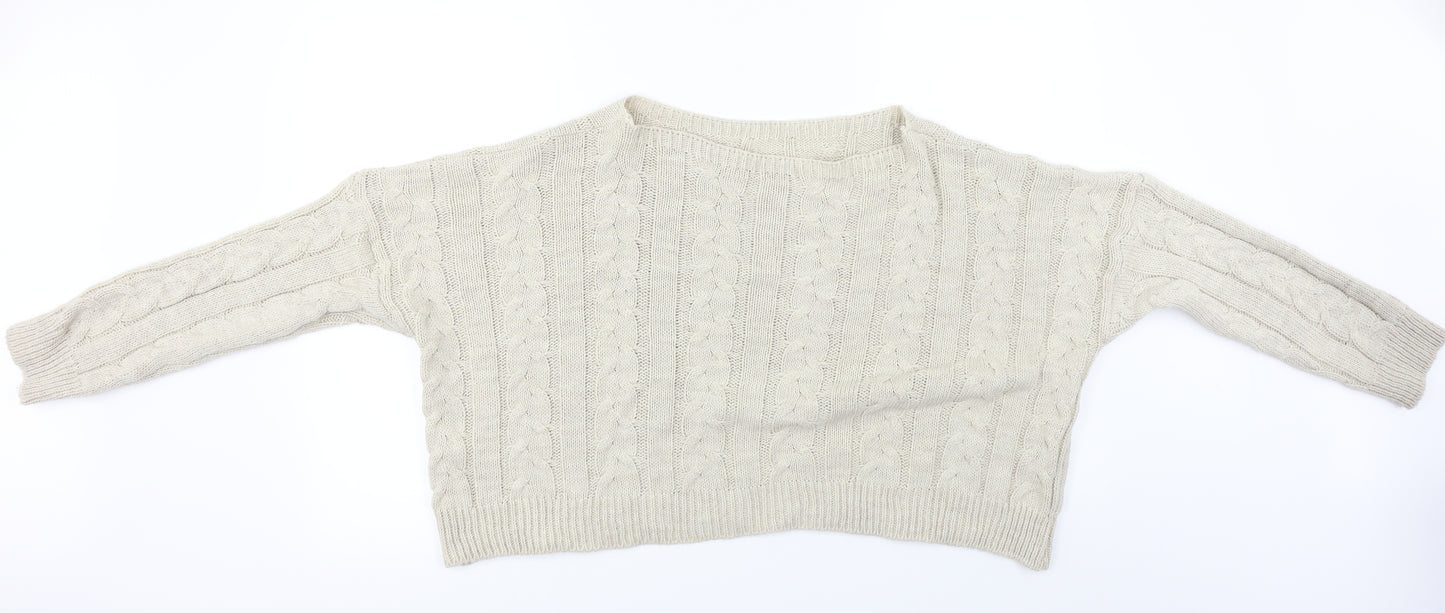 Preworn  Womens Beige   Pullover Jumper Size L