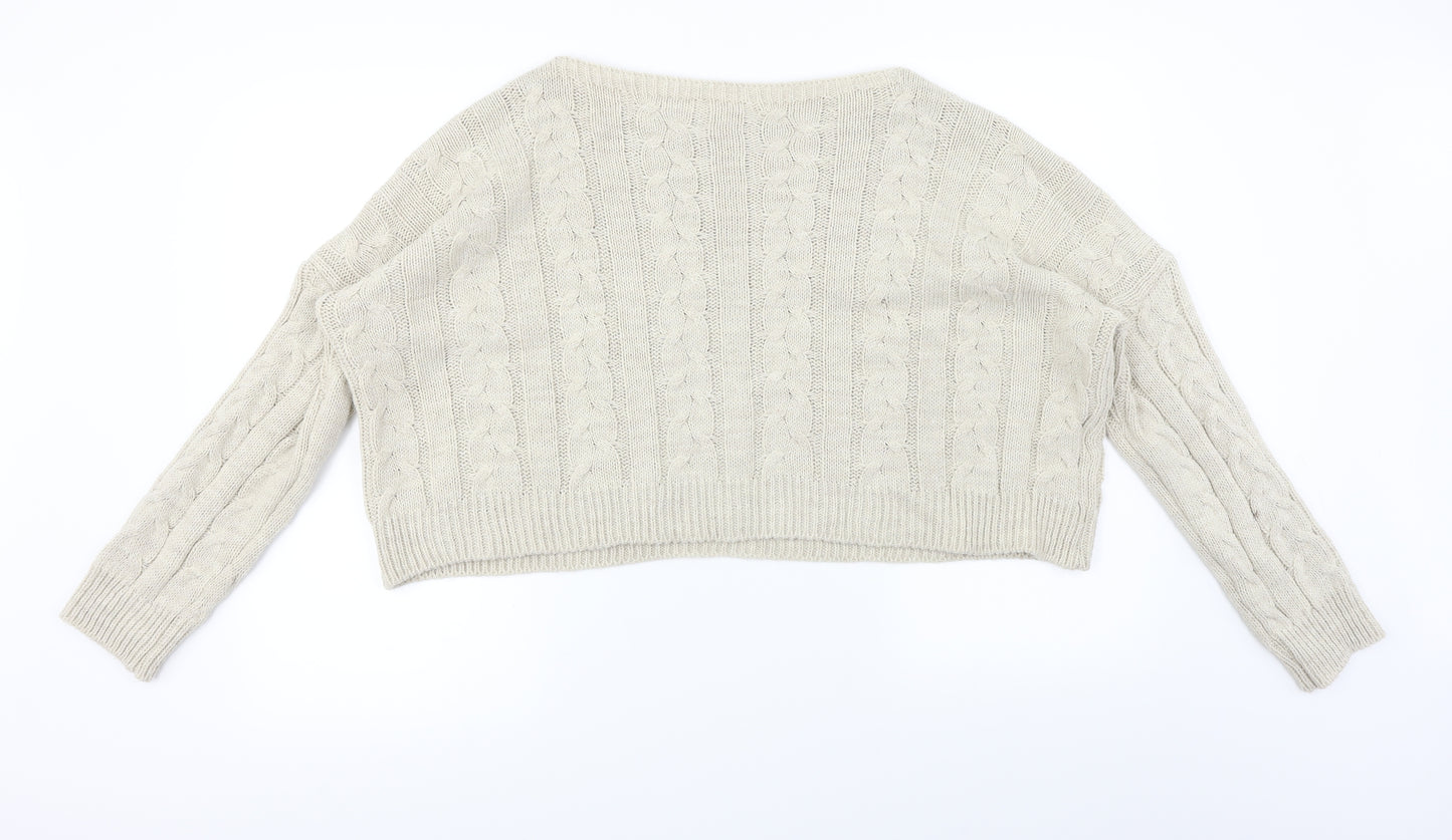 Preworn  Womens Beige   Pullover Jumper Size L