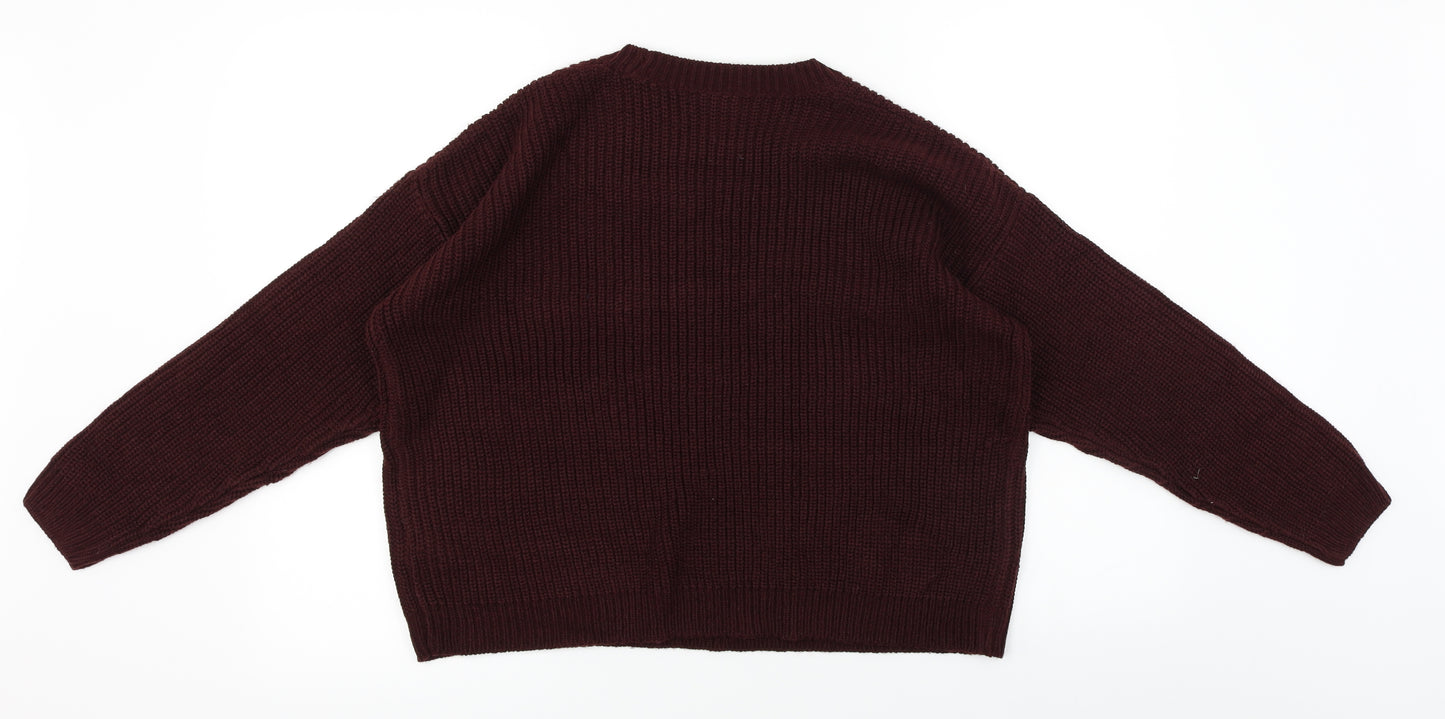 New Look  Womens Purple   Pullover Jumper Size S