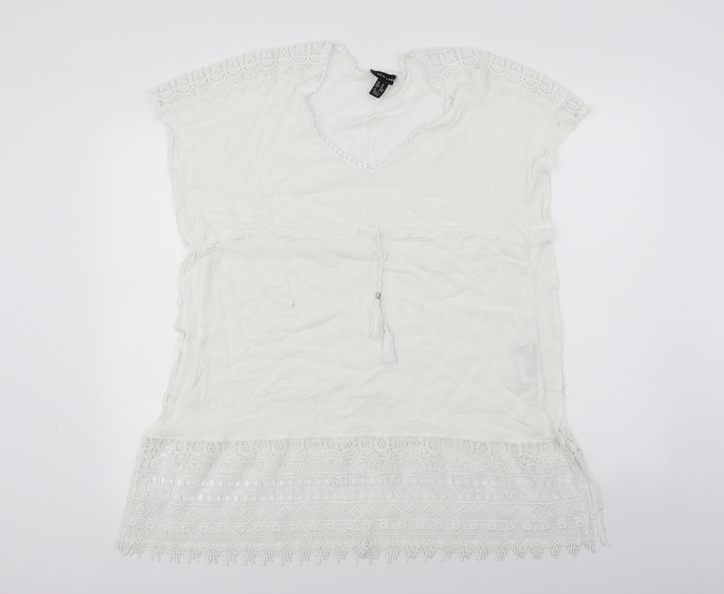 New Look  Womens White   Basic T-Shirt Size M