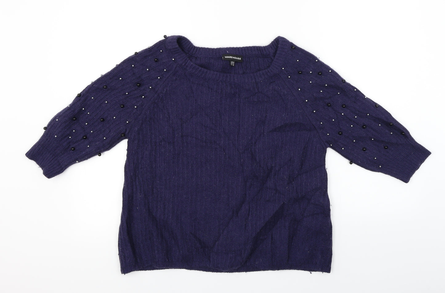 Warehouse  Womens Blue   Pullover Jumper Size 10