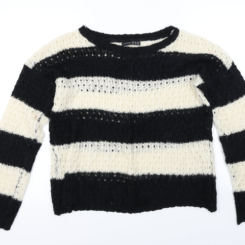 Atmosphere  Womens Beige Striped  Pullover Jumper Size 14