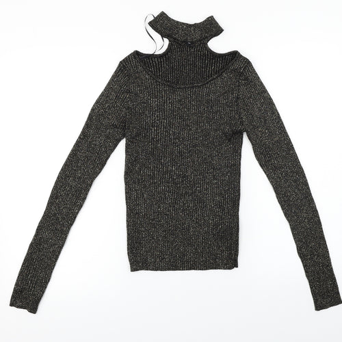 H&M  Womens Black   Pullover Jumper Size S