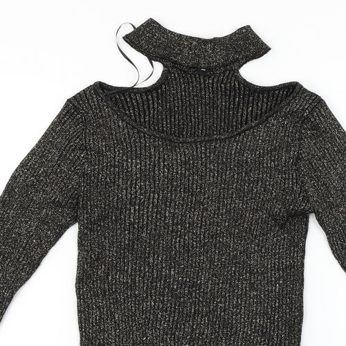 H&M  Womens Black   Pullover Jumper Size S