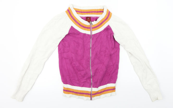Brave Soul Womens Pink Full Zip Jumper Size M