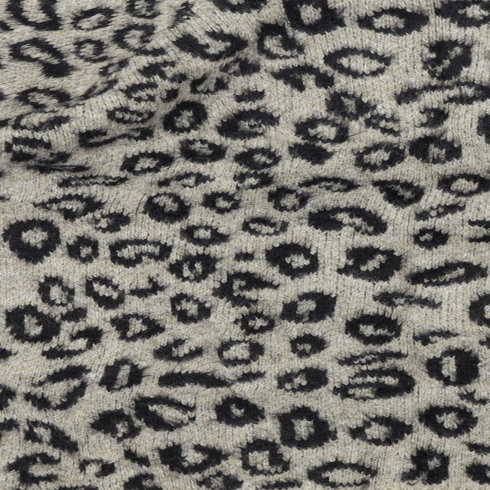 F&F  Womens Beige Animal Print  Pullover Jumper Size 14