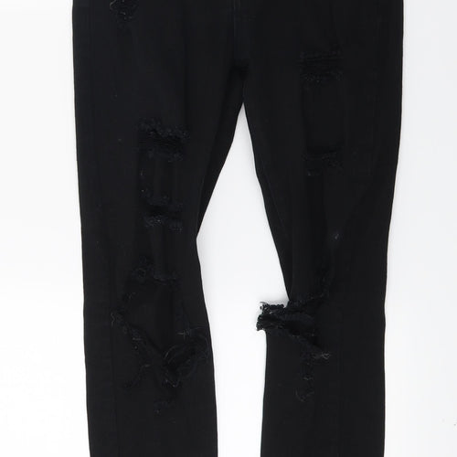 Divided Womens Black  Denim Skinny Jeans Size 10 L26 in