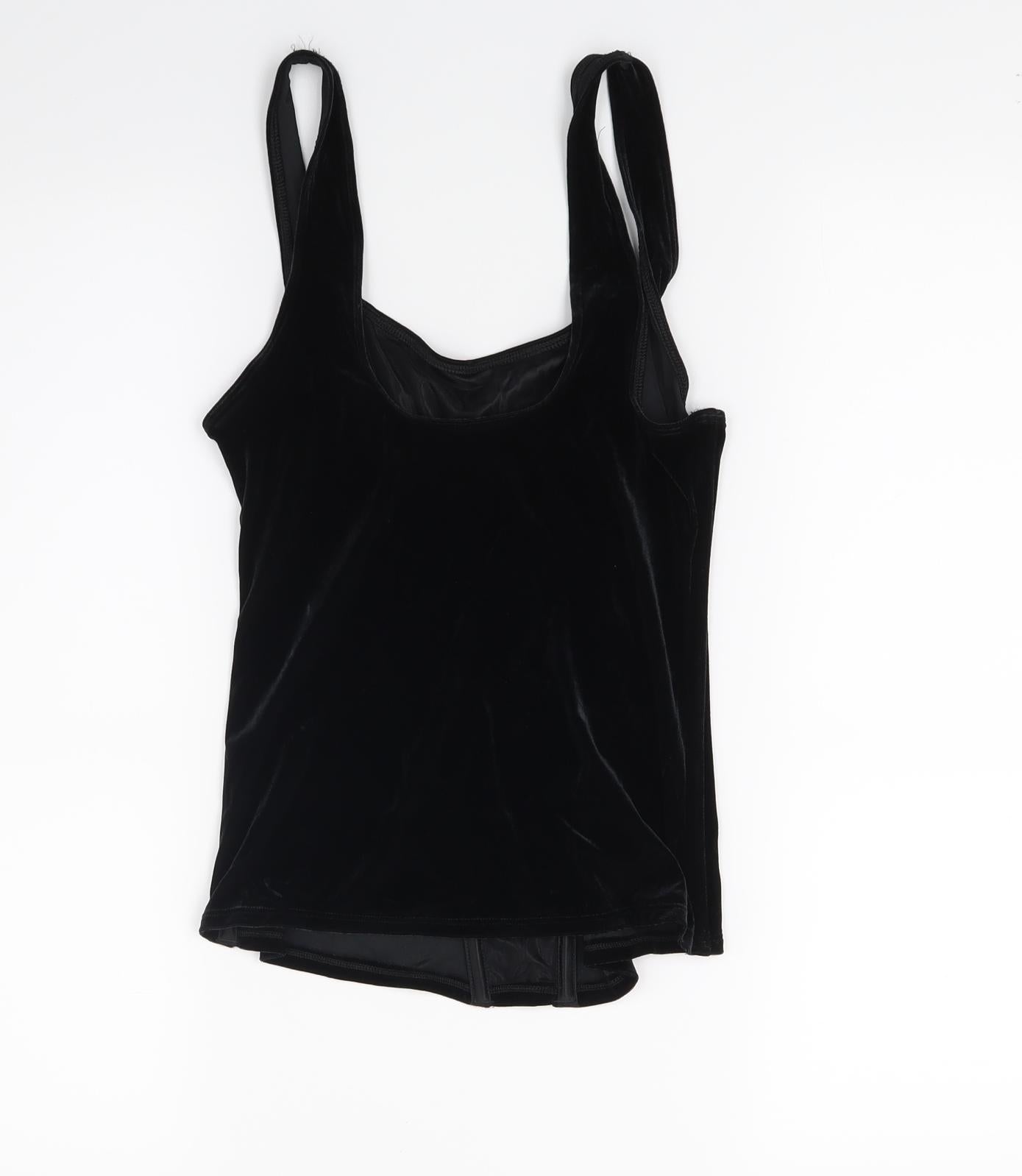 Marks and Spencer Womens Black   Basic Tank Size 14