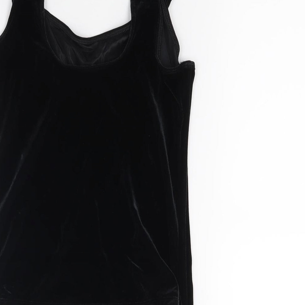 Marks and Spencer Womens Black   Basic Tank Size 14