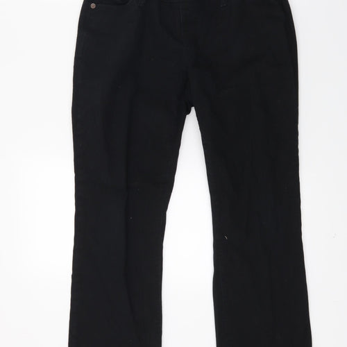 Gap Womens Black  Denim Straight Jeans Size 29 in L23 in