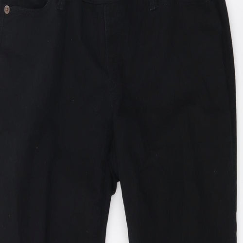 Gap Womens Black  Denim Straight Jeans Size 29 in L23 in