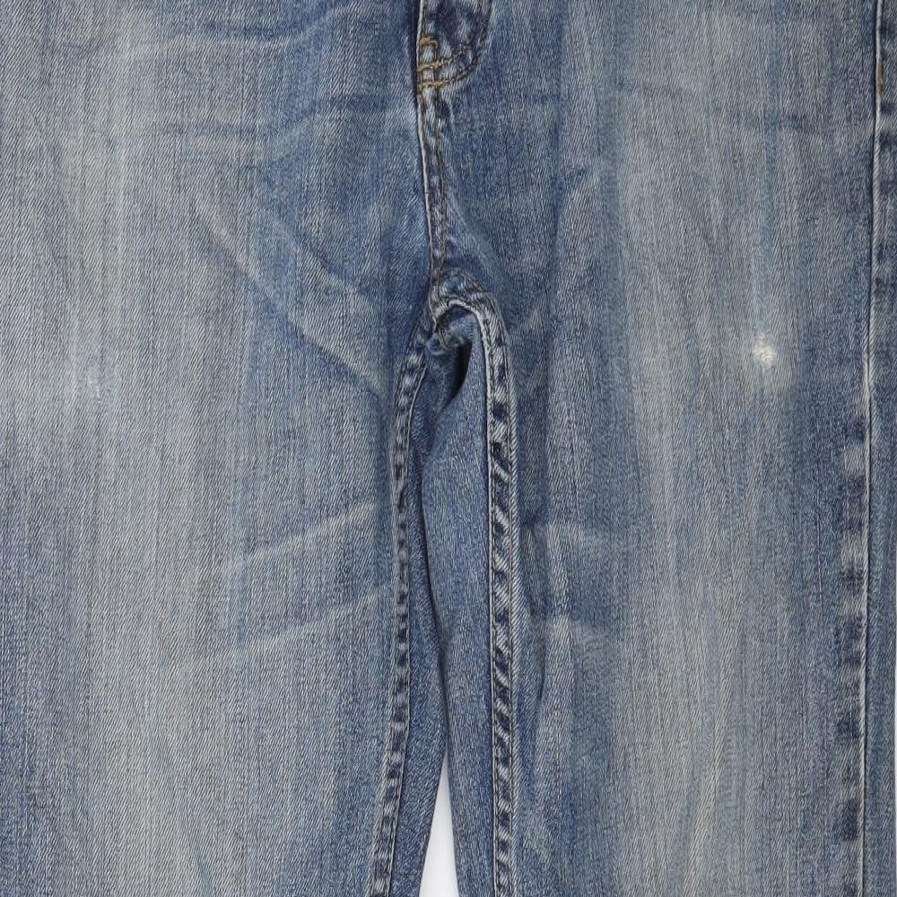 Red Herring Mens Blue  Denim Bootcut Jeans Size 36 L34 in
