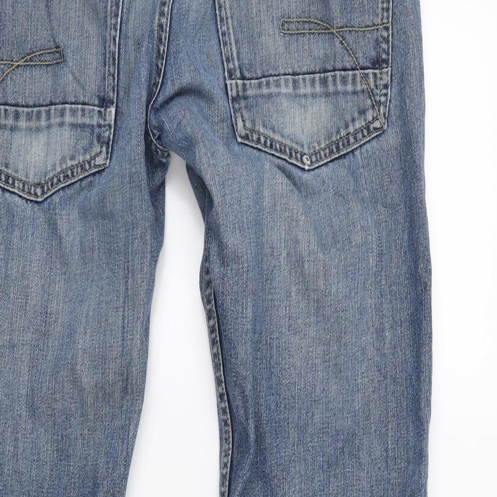 Red Herring Mens Blue  Denim Bootcut Jeans Size 36 L34 in