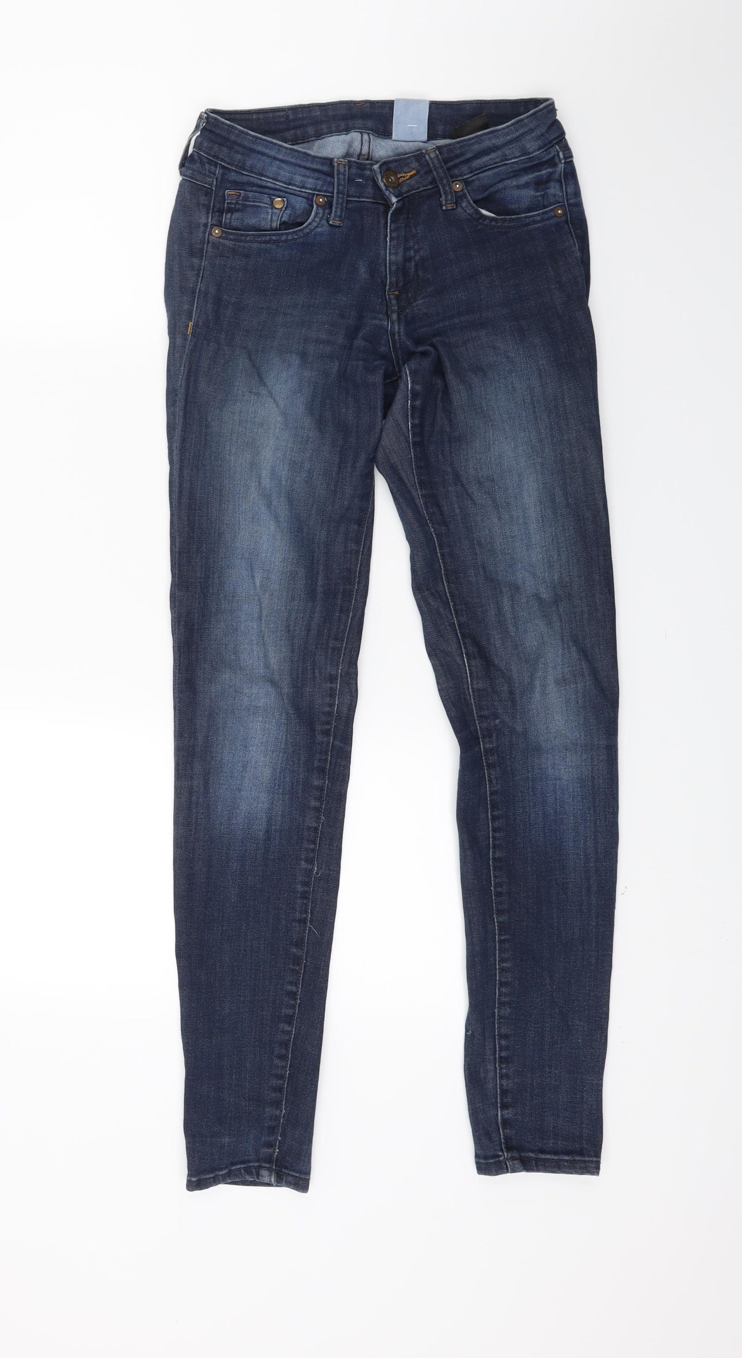 H&M Womens Blue  Denim Skinny Jeans Size 26 in L28 in
