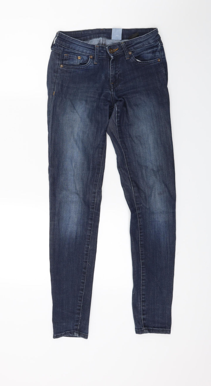 H&M Womens Blue Denim Skinny Jeans Size 26 in L28 in