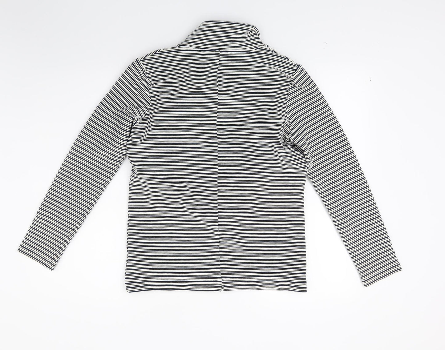 Marks and Spencer Womens White Striped  Jacket  Size 12