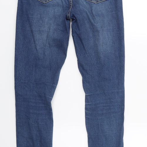 Preworn Womens Blue  Denim Skinny Jeans Size 25 in L26 in
