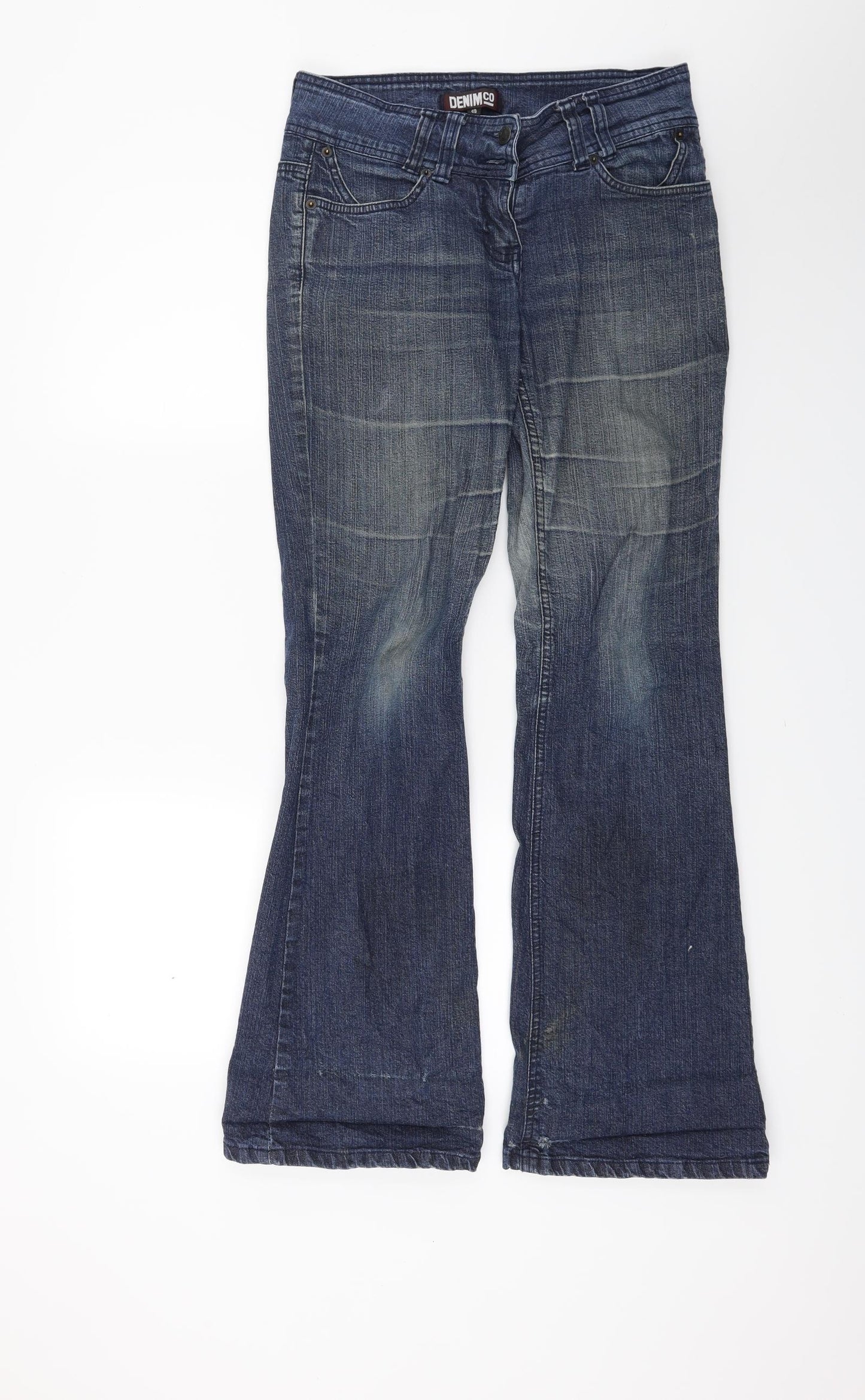 Primark Womens Blue  Denim Bootcut Jeans Size 10 L29 in