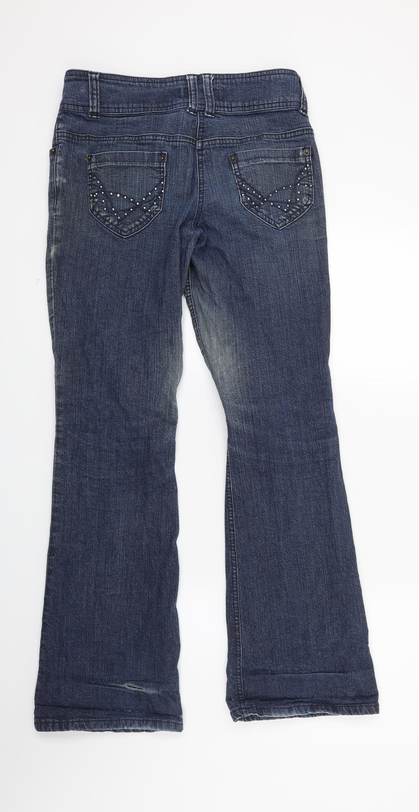Primark Womens Blue  Denim Bootcut Jeans Size 10 L29 in