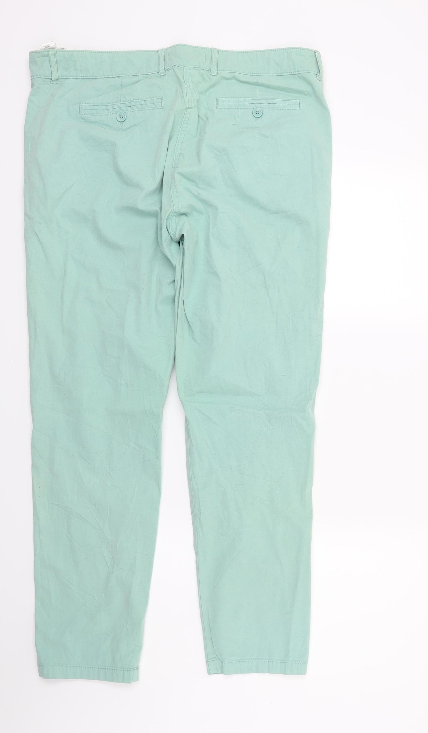Marks and Spencer Womens Green   Trousers  Size 14 L28 in