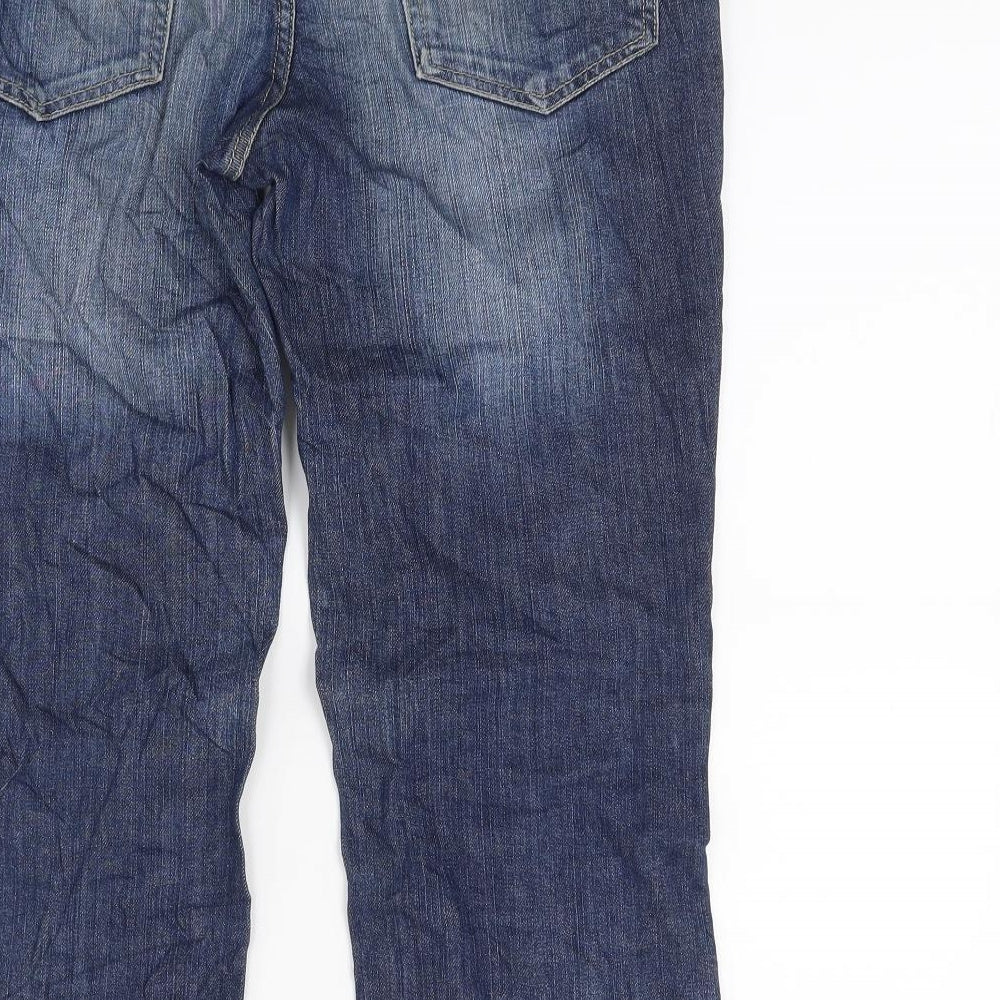 White Stuff Womens Blue  Denim Cropped Jeans Size 10 L20 in