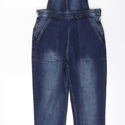 H&M Girls Blue  Denim Dungaree One-Piece Size 12-13 Years
