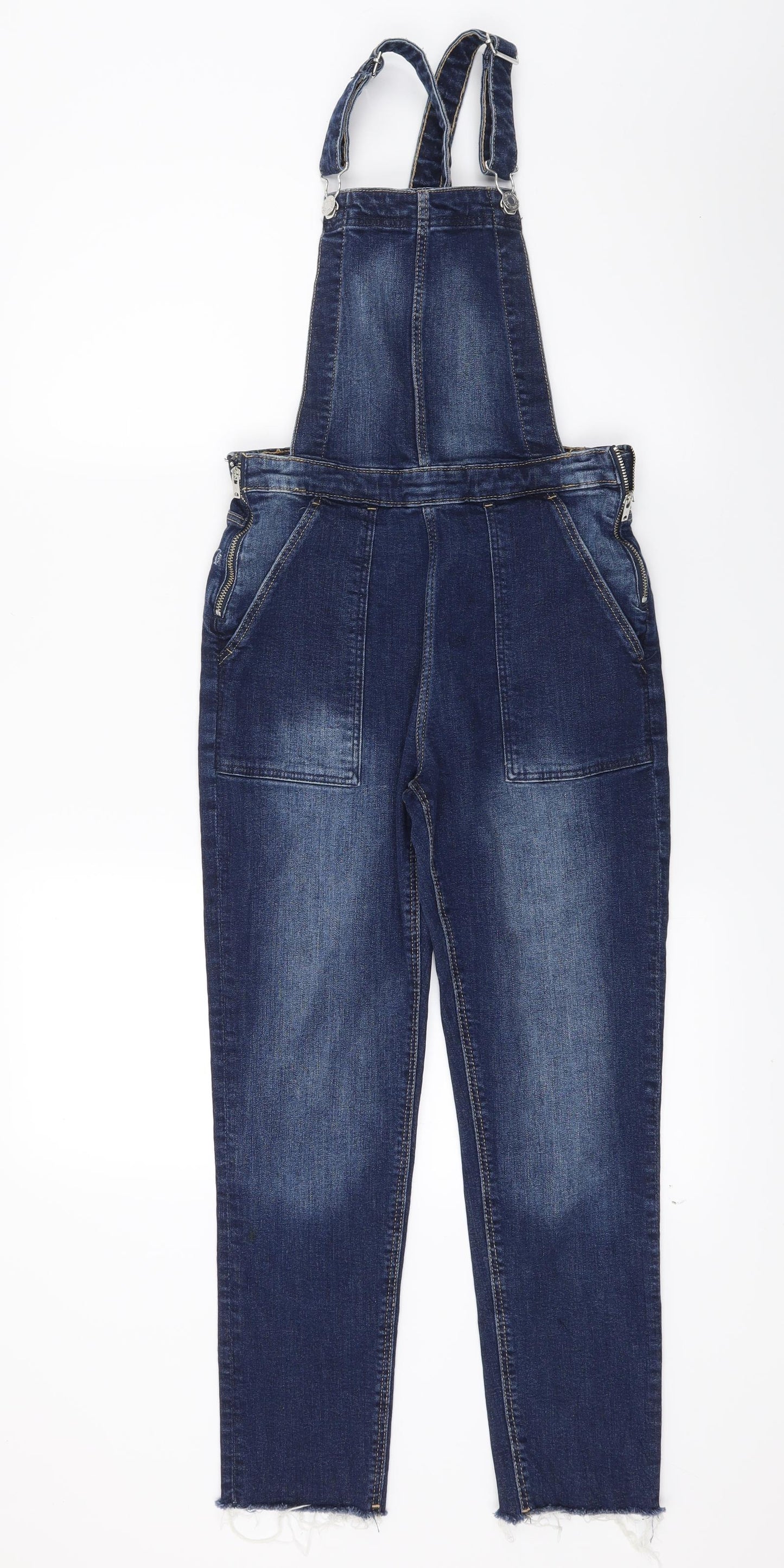 H&M Girls Blue  Denim Dungaree One-Piece Size 12-13 Years