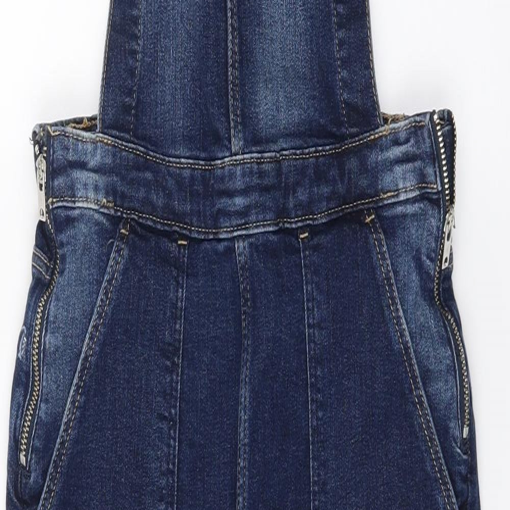 H&M Girls Blue  Denim Dungaree One-Piece Size 12-13 Years