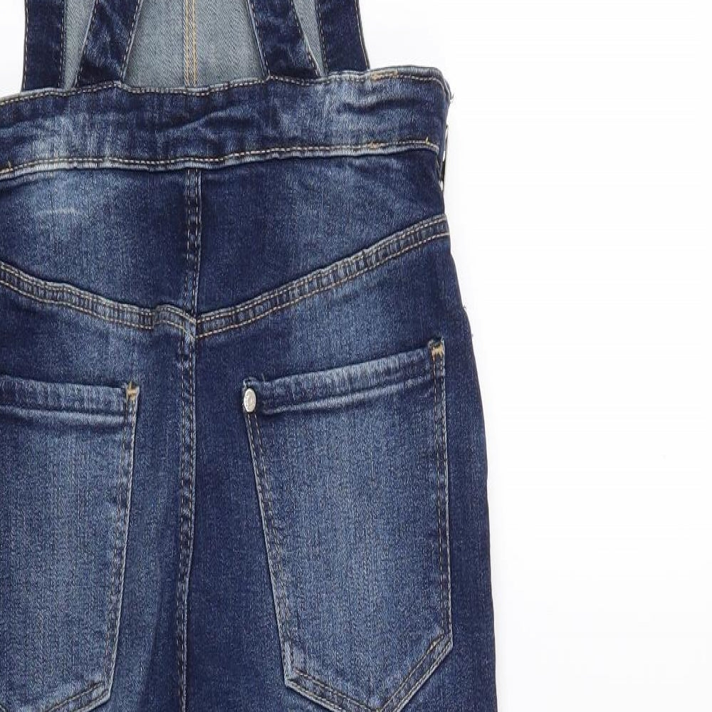H&M Girls Blue  Denim Dungaree One-Piece Size 12-13 Years